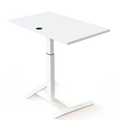 Steh-Sitz-Tisch CSW 100x60 cm elektrisch höhenverstellbar Weiß