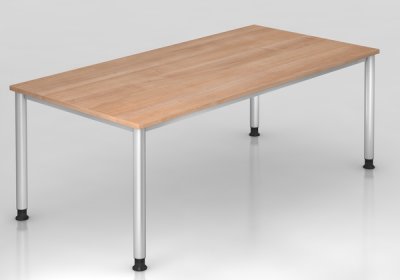 Schreibtisch Hamburg 200 cm Nussbaum
