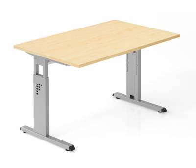 Schreibtisch Offenbach 120 cm Silber Ahorn