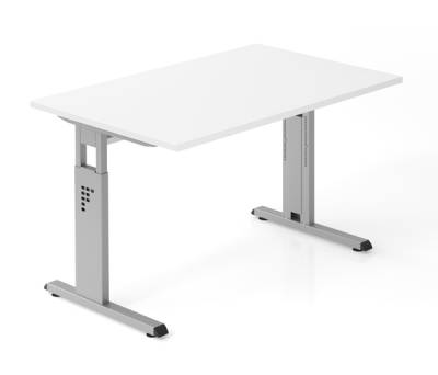 Schreibtisch Offenbach 120 cm Silber Weiss