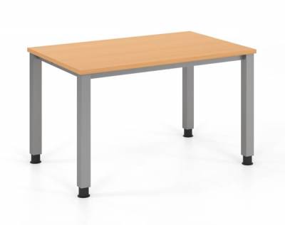 Schreibtisch 120x80 cm mit Vierfußgestell Dekor Buche