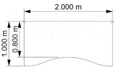 Schreibtisch TEN Ergo 200x80/100 cm Buche