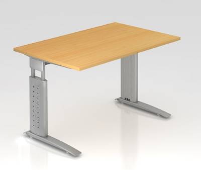 Schreibtisch Unna 120 cm Silber Buche
