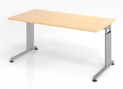 Schreibtisch Zell 160 cm Ahorn ohne Seitenblende