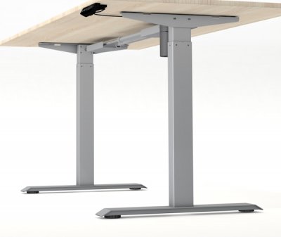 Steh-Sitz-Schreibtisch KM1M 160x80 cm Gestell