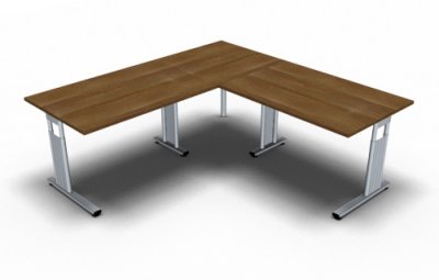 Schreibtischkombination GS1 Nussbaum