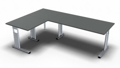 Winkelschreibtisch GS6 Onyx