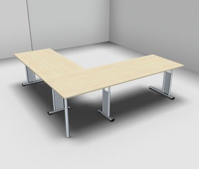 Schreibtischkombination GS9 240x240 cm Ahorn