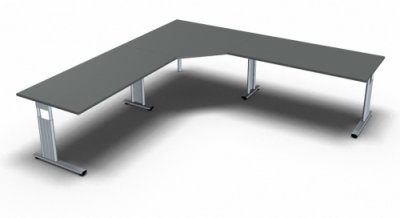 Schreibtischkombination GT6 Onyxgrau