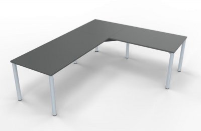 Schreibtischkombination GV1 240x200 cm Onyxgrau