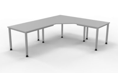 Schreibtischkombination HE2 240x200 cm Lichtgrau