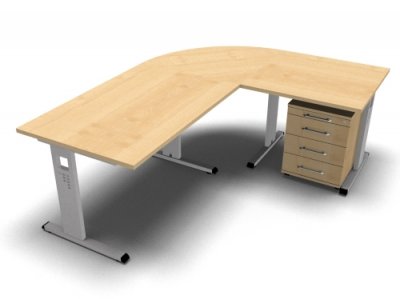 Schreibtischkombination O12 Ahorn