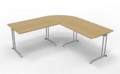 Schreibtischkombination SB2 200x200 cm Ahorn