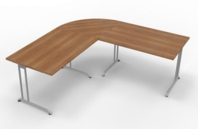 Schreibtischkombination SB2 200x200 cm Nussbaum