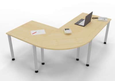 Schreibtischkombination SH2 200x160 cm Ahorn