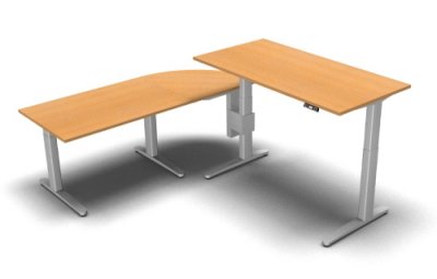 Winkelschreibtisch XBM3 Buche