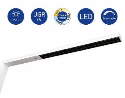 LED-Standleuchte MAULsirius colour vario sensor - weiß Leuchtenkopf