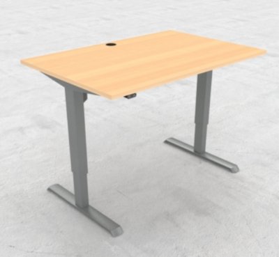 Steh-/Sitzschreibtisch CS 120 cm Buche