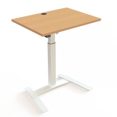 Steh-Sitz-Tisch Beistelltisch 80x60 cm Tisch CSW Buche