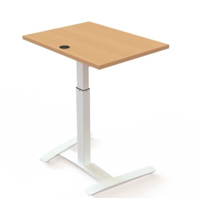 Steh-Sitz-Tisch Beistelltisch 80x60 cm Tisch CSW Buche