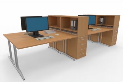Teamarbeitsplatz HB5 für 4 Personen