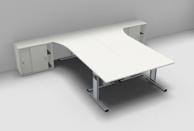 Teamarbeitsplatz GA1 Weiss