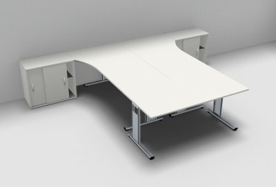 Teamarbeitsplatz GA1 Weiss