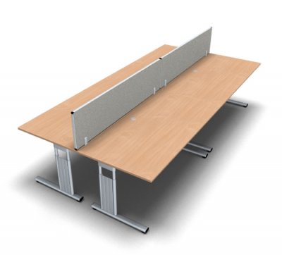 Teamarbeitsplatz TG2 Teamschreibtisch Buche