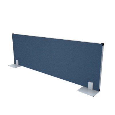 Trennwand eco 60 cm hoch mit Standfuß blau