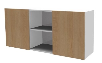 Sideboard Weiss/Eiche