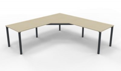 Winkelschreibtisch GAV2 242,5x242,5 cm anthrazit Ahorn