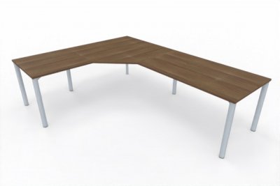 Winkelschreibtisch 262,5x202,5 cm GAV3 Nussbaum