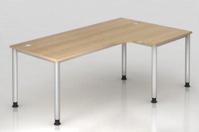 Winkelschreibtisch Hamburg 200 cm Eiche