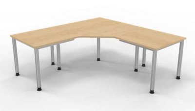 Winkelschreibtisch HE1 200x200 cm Ahorn