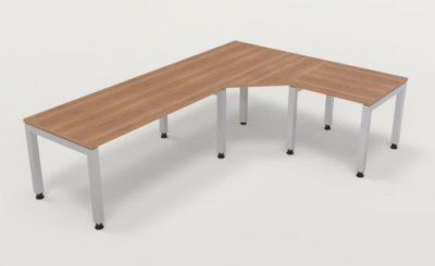 Winkelschreibtisch Schreibtischkombination J4 Nussbaum