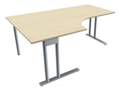 Winkelschreibtisch TEN 180 cm, links ahorn