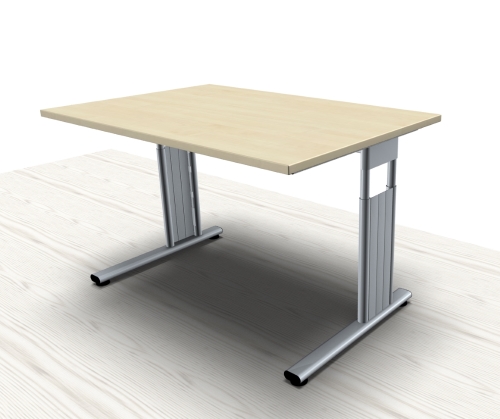 Schreibtisch Mega C-Fuß Tisch 120 x 80 cm Bürotisch Homeoffice-Schreibtisch 