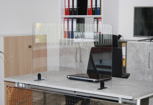 90cm x 60cm Schreibtisch Trennwand mit Durchreiche Schutzwand Transparent Acryl Thekenaufsatz Tischaufsatz f/ür Spuckschutz Hustenschutz Arbeitplatz in Nagelstudio B/üro Schule K/üche 5mm stark