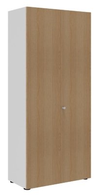 Aktenschrank Master 100 cm breit Weiss/Eiche