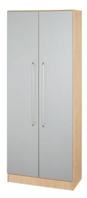 Aktenschrank Multi 5 Ordnerhöhen Ahorn/Silber