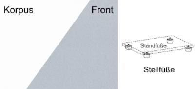 Regal Master 6 OH mit 6 Schubladen Sichtrückwand
