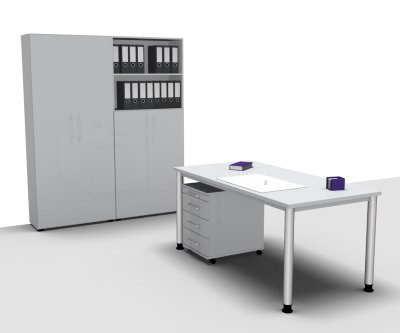 Komplettbuero H3 Lichtgrau