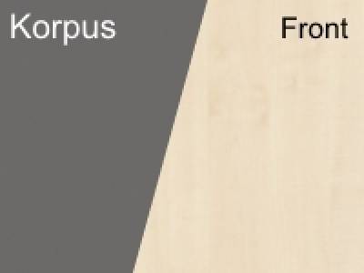 Anstell-Schiebetürenschrank TEN 80 cm Sichtrückwand