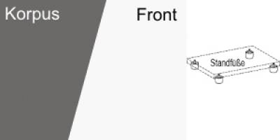 Schiebetürenschrank TEN 3 OH 80 cm Sichtrückwand