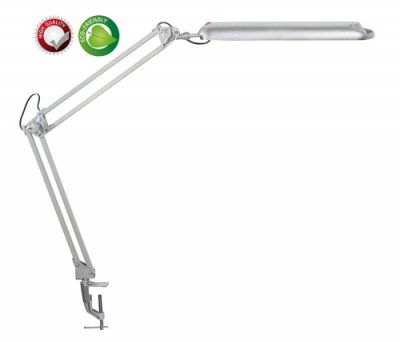 LED-Leuchte MAULatlantic mit Klemmfuß silber