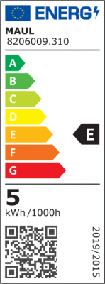 Energieeffizienzklasse E MAULsolaris Energie