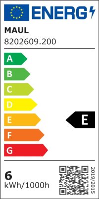 LED-Standleuchte MAULpirro, dimmbar Energielabel