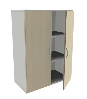 Aktenschrank Mega 3 OH Weiss-Ahorn