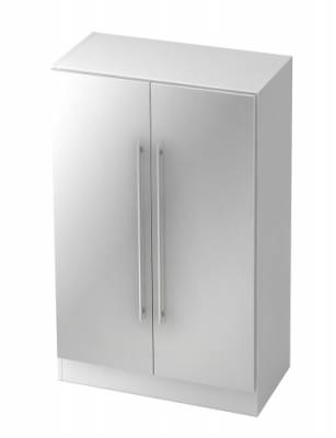 Aktenschrank Multi 3 Ordnerhöhen Weiss/silber