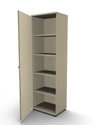 Aktenschrank TEN 5 Ordnerhöhen 60 cm Schloss rechts Ahorn